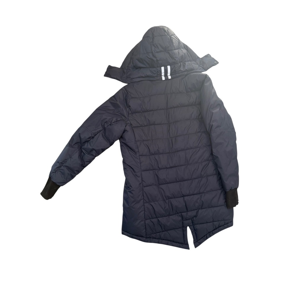 SOLD SWISS+TECH Women's Navy Blue Quilted Hooded Puffer Zip Up Jacket Size M - Picture 4 of 7